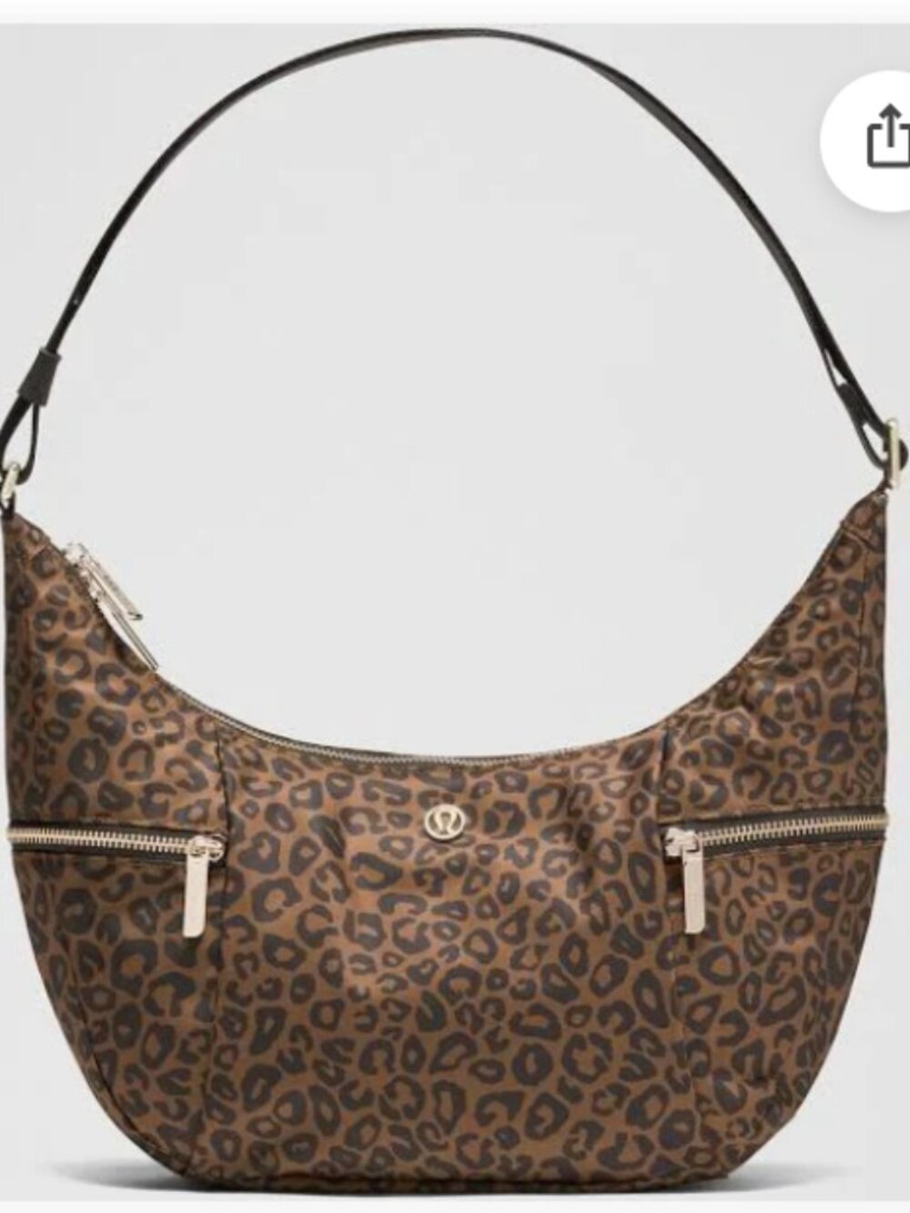 Lululemon NWT Slouchy Sling Bag 6L Leopardo Shift Desert Khaki